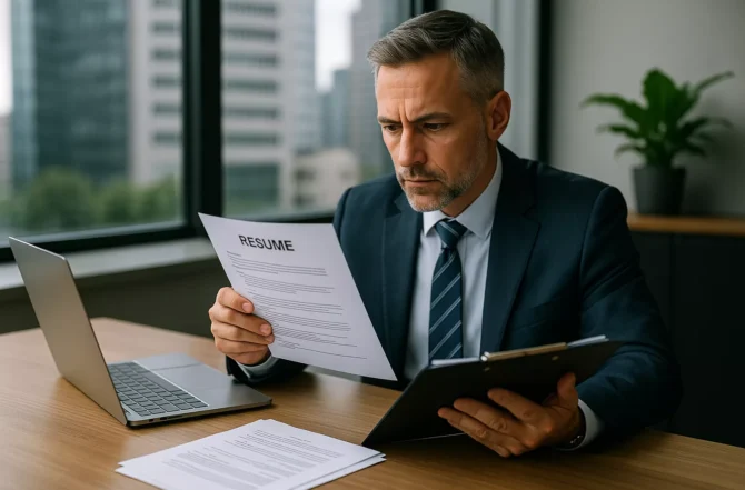 Verificação de currículos e antecedentes profissionais